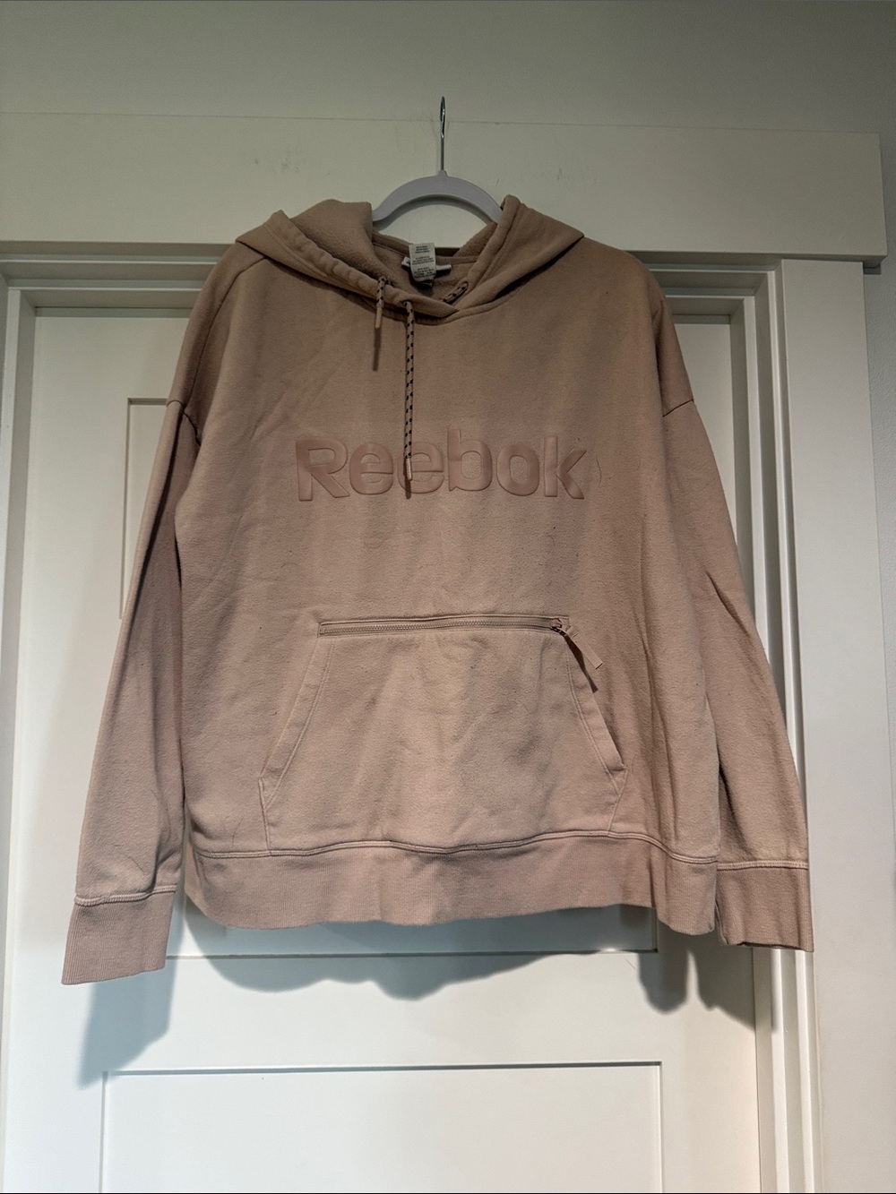 Reebok Women's Crewneck Hoodie in Light Sand